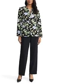 Women's One Button Split Sleeve Jacket