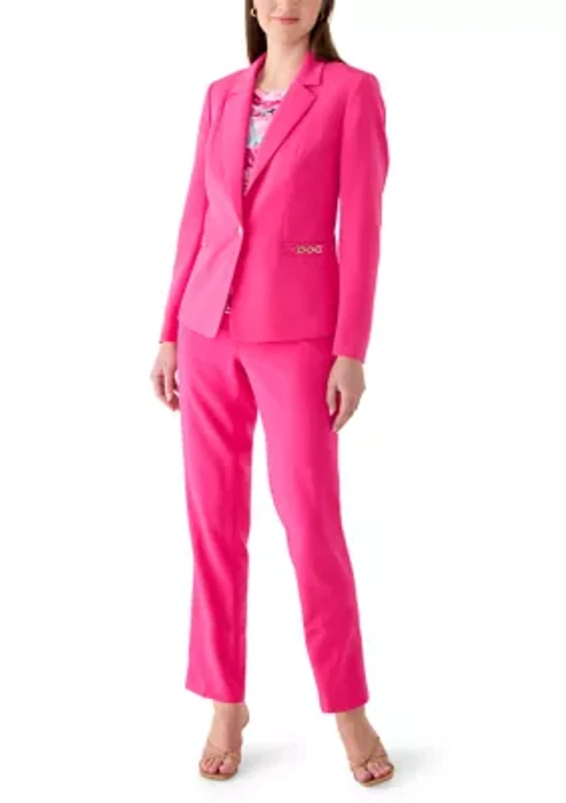 Women's Straight Leg Slim Fit Trousers