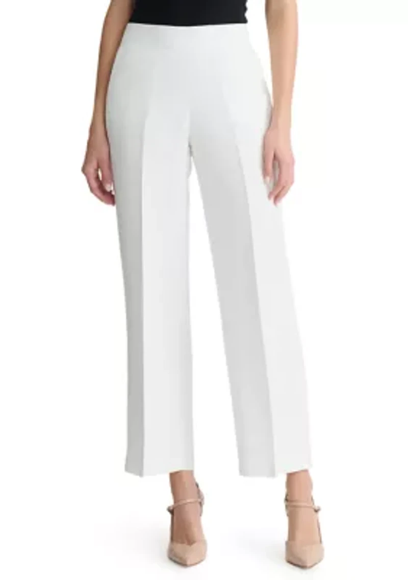 Petite Pull On Slash Pocket Wide Leg Pants