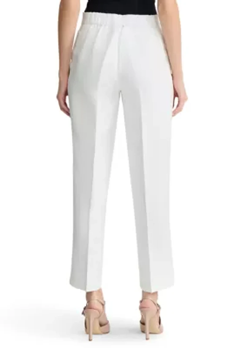 Petite Pull On Slash Pocket Wide Leg Pants
