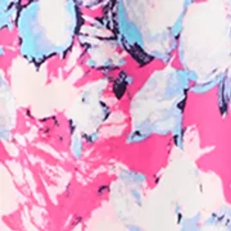 Plus Fit & Flare Shirred Skirt Dress