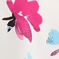 Women's Short Flutter Sleeve Tie Neck Top