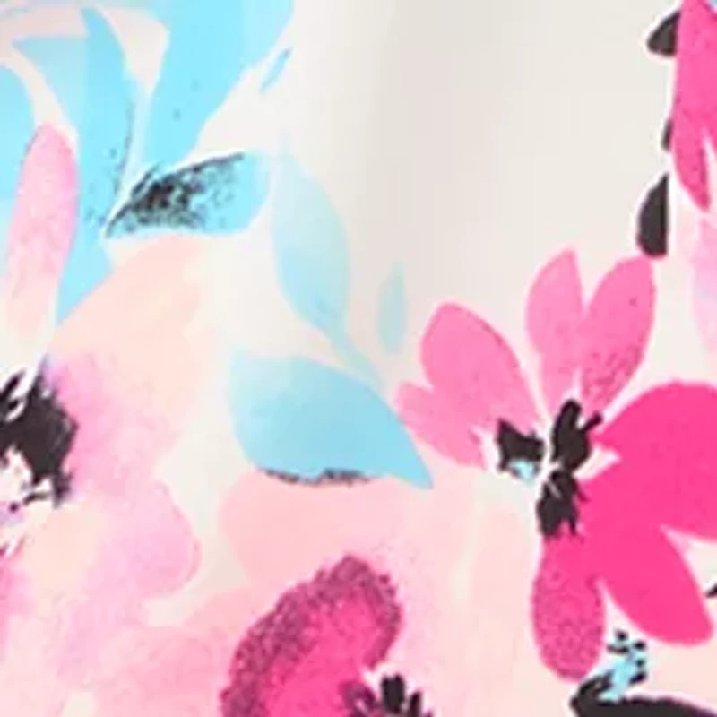 Plus Tie Neck Flutter Sleeve Blouse