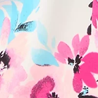 Plus Tie Neck Flutter Sleeve Blouse