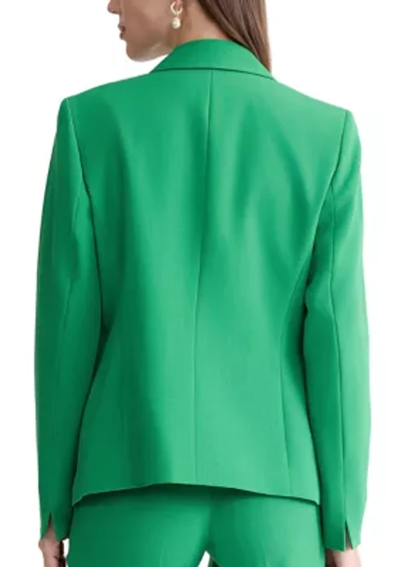 Women's Two Button Notch Collar Blazer