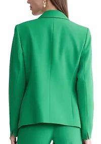 Women's Two Button Notch Collar Blazer