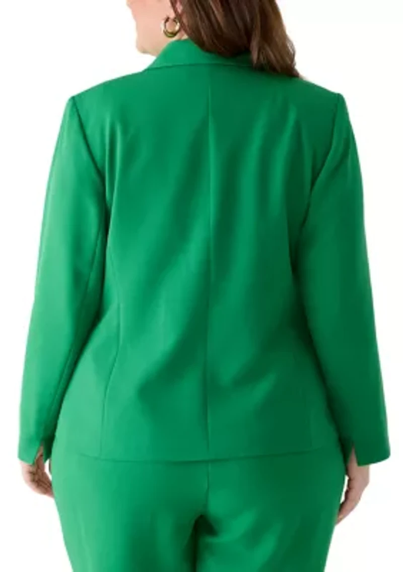 Plus Two Button Stretch Jacket
