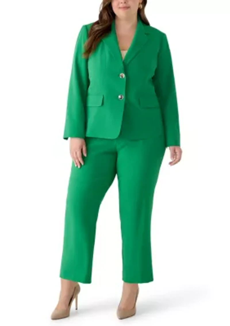 Plus Two Button Stretch Jacket