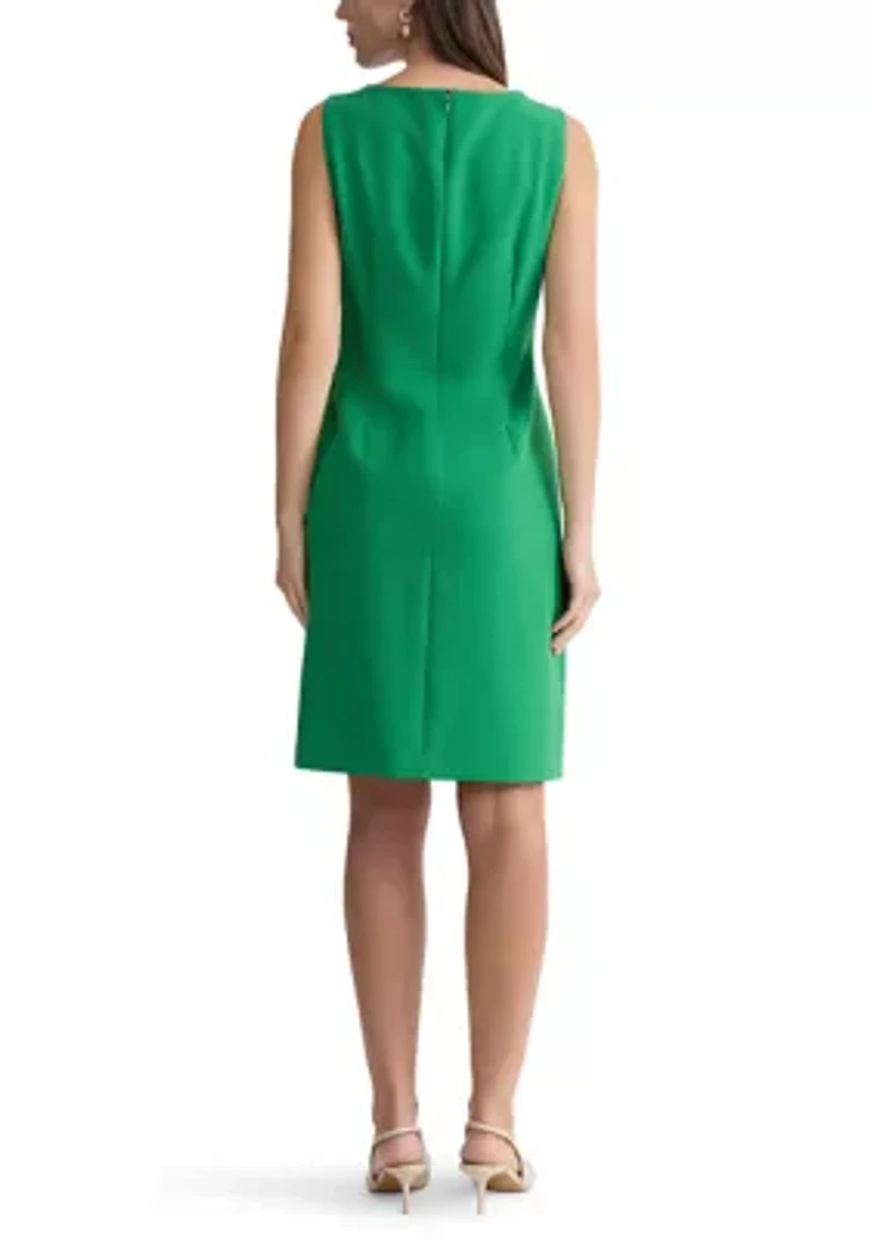 Women's Sleeveless Waisted Sheath Dress