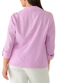 Plus Open Front Jacket