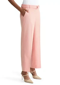 Women's Pull On Belted Linen Pants
