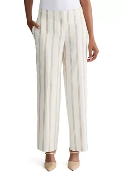 Petite Ava Fly Front Wide Leg Pants