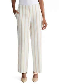 Petite Ava Fly Front Wide Leg Pants