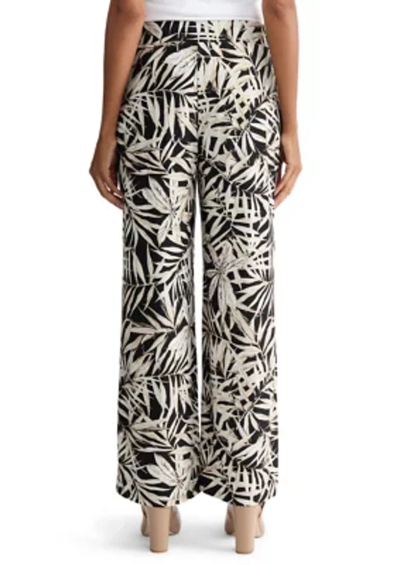 Petite Wide Leg Ankle Pants