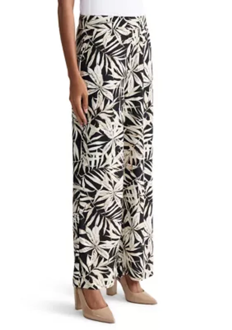 Petite Wide Leg Ankle Pants