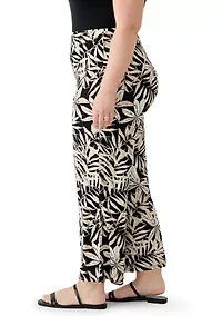 Plus Wide Leg Ankle Pants