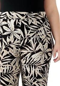 Plus Wide Leg Ankle Pants
