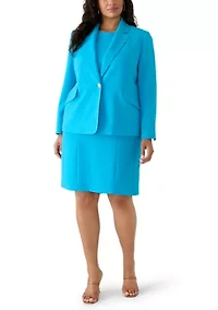 Plus Sleeveless Seamed Dress