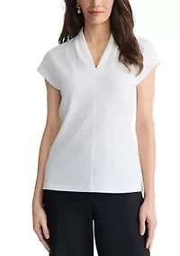 Women's Extended Sleeve Funnel Neck Top