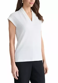 Women's Extended Sleeve Funnel Neck Top