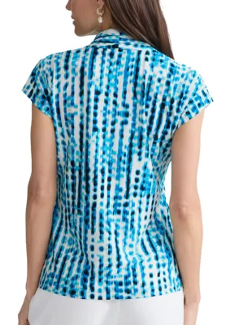 Women's Extended Sleeve Funnel Neck Top