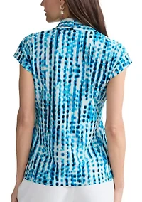 Women's Extended Sleeve Funnel Neck Top
