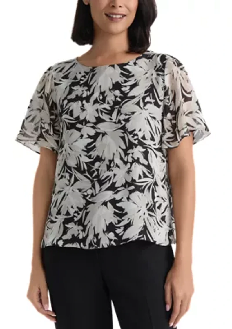 Women's Ruffle Sleeve Blouse