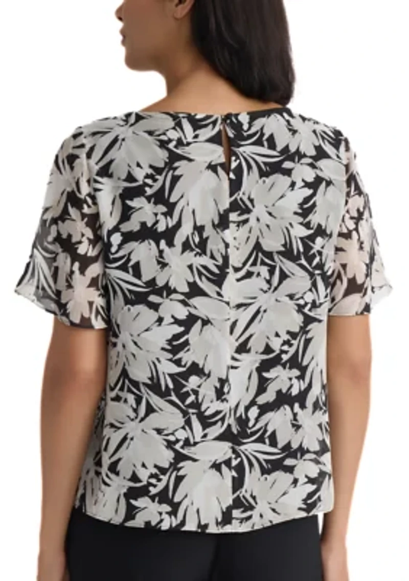 Women's Ruffle Sleeve Blouse