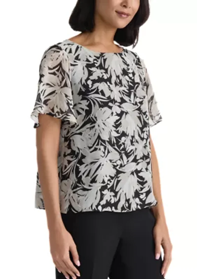 Women's Ruffle Sleeve Blouse