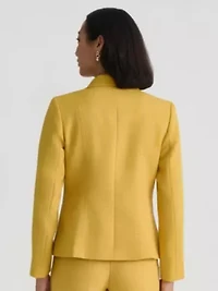 Petite Pebble Crepe 1 Bttn Zip Pkt Jkt