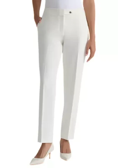Women's Fly Front Straight Leg Pants