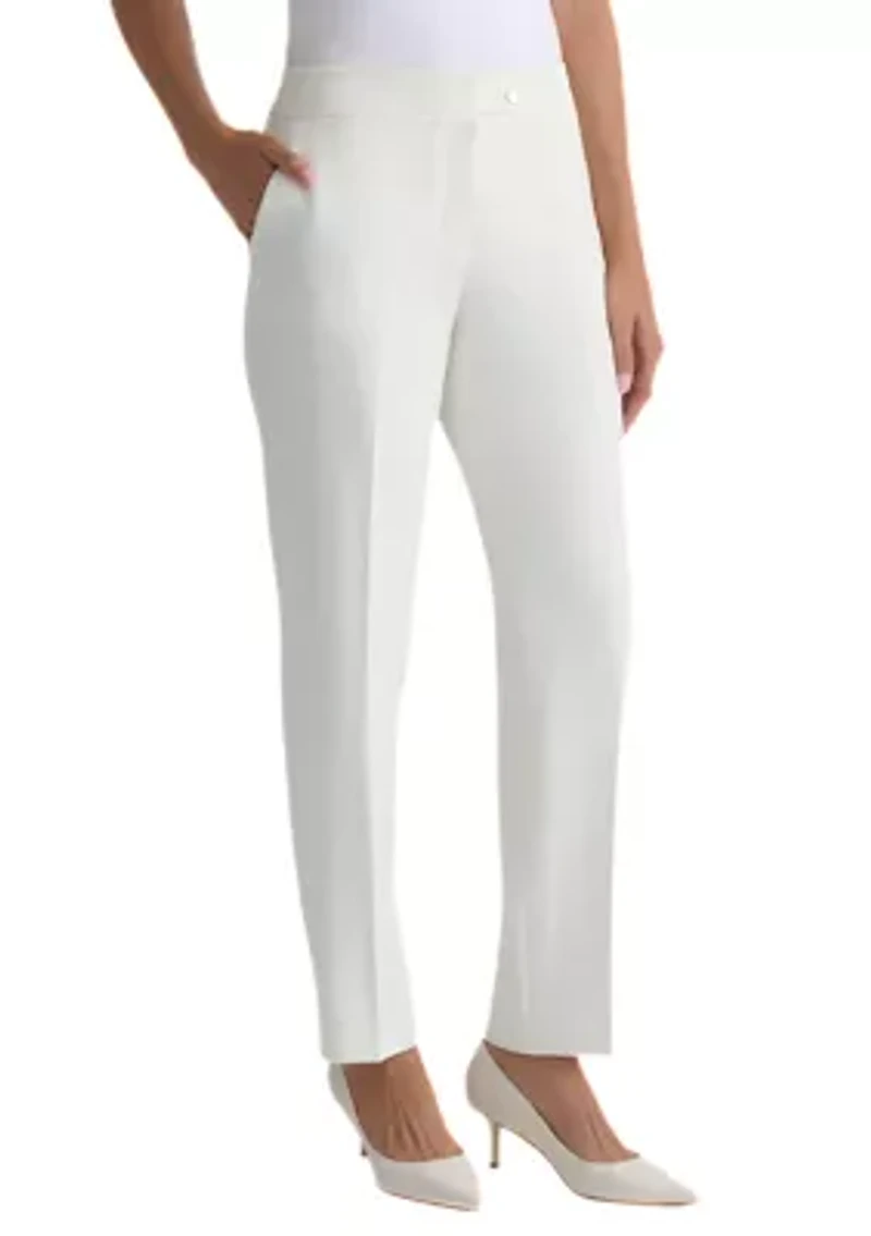 Women's Fly Front Straight Leg Pants