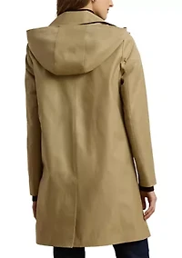 Women's Cotton Blend Icon Style A-Line Coat
