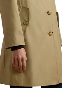 Women's Cotton Blend Icon Style A-Line Coat