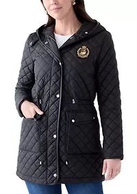 Women's Quilted Cinched Coat
