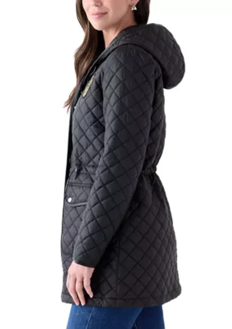 Women's Quilted Cinched Coat