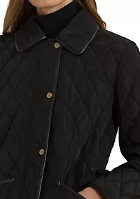 Women's Quilted Velboa Lined Coat