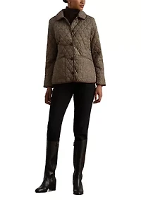 Women's Button Front Quilted Coat