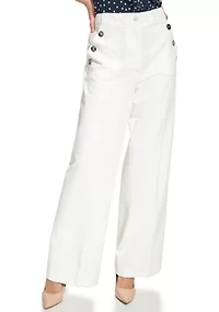 Women's Button Pocket Sailor Pants