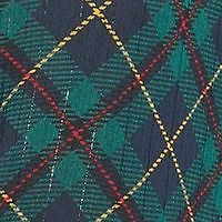 Women's Long Sleeve Plaid Ruffle Neck Blouse