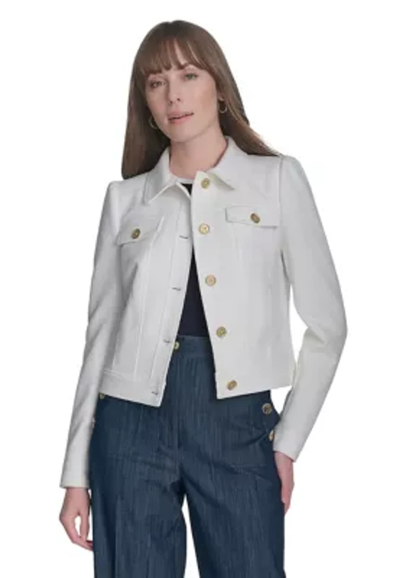 Women's Bouclé Trucker Jacket