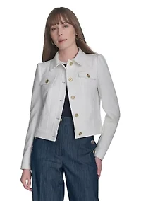 Women's Bouclé Trucker Jacket