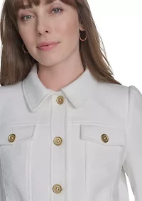 Women's Bouclé Trucker Jacket