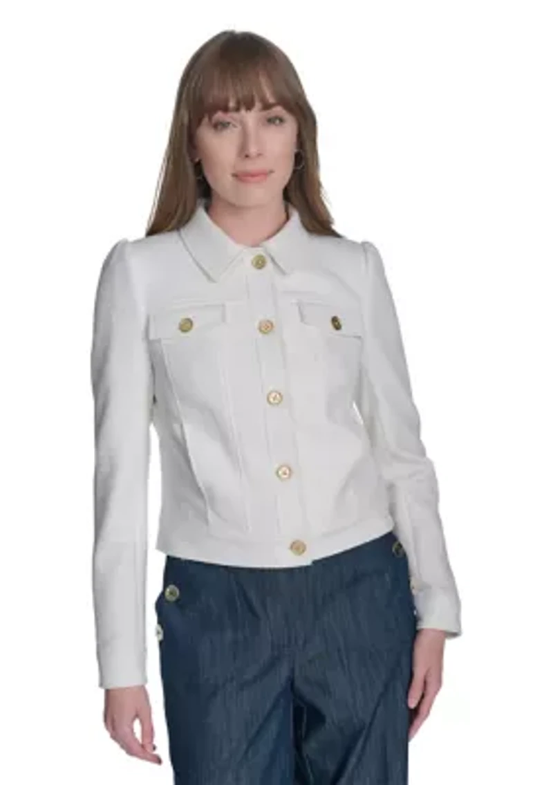 Women's Bouclé Trucker Jacket