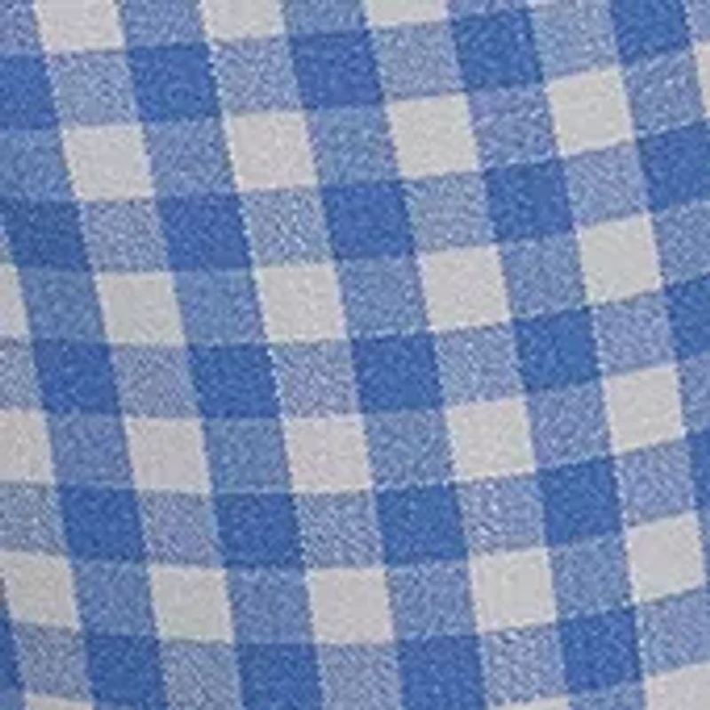 Women's One Button Gingham Blazer