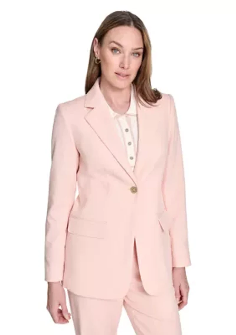 Women's Modern One Button Blazer