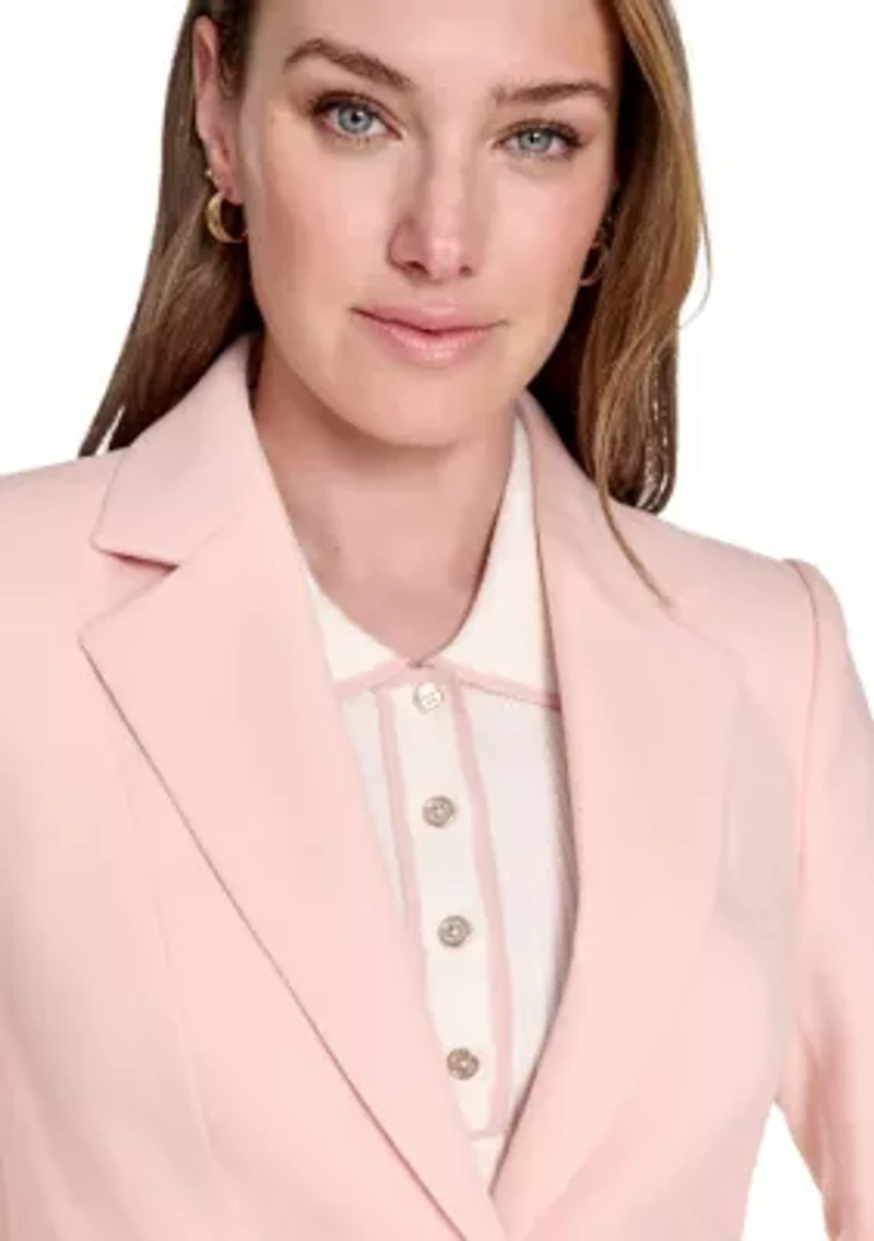 Women's Modern One Button Blazer