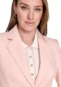 Women's Modern One Button Blazer