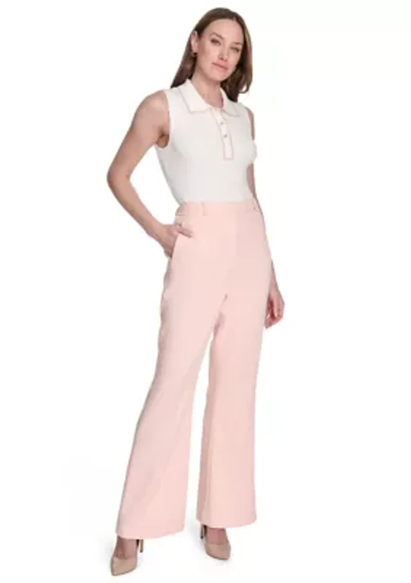 Women's Slim Fit Flare Trouser Pants
