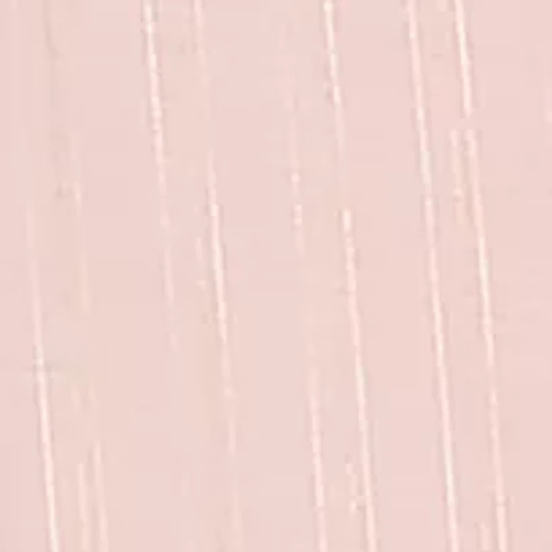 Women's Lurex Stripe Ruffle Button Front Top